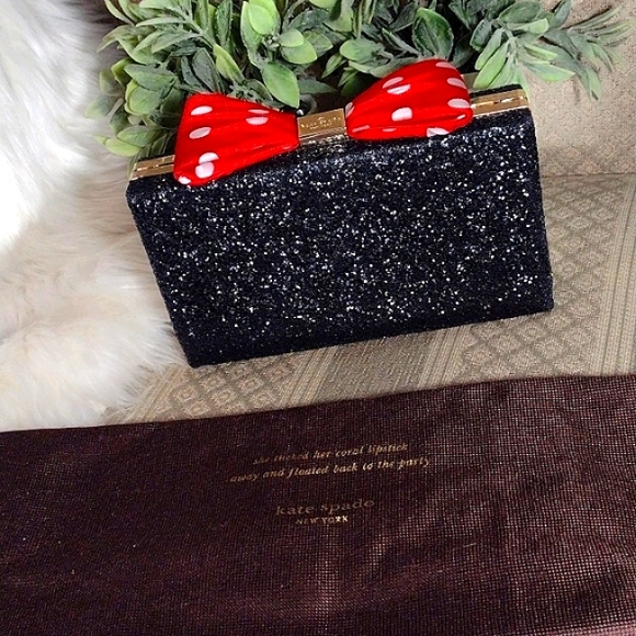Kate Spade X Disney Minnie Mouse Glitter Party Box Bag - Picture 15 of 16